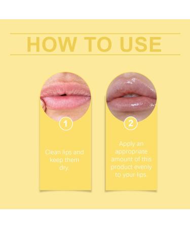 Honey Lip Butter Beeswax Lip Balm Natural Lasting Gentle Lip Moisturizer Lip Exfoliating Lip Mask for Dry Cracked Lips (Yellow_1PC) - Buy Online on GoSupps.com