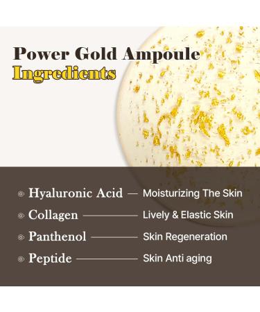 EUNYUL Power Enhancing Gold Ampoule 50ml - 99.99% Pure 24K Gold Serum for Radiant Skin | International Shipping Available - Buy Online on GoSupps.com