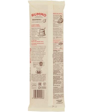  Italian Gourmet E.R. Rummo Bucatini No. 6 Pack of 5 durum wheat semolina pasta 500g + Italian Gourmet Polpa di Pomodoro 400g - Buy Online on GoSupps.com