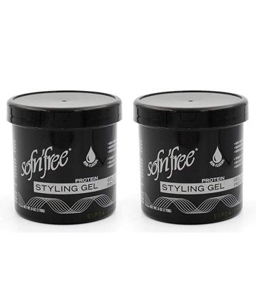 Sofn'free Protein Styling Gel 170g Black Pack of 2