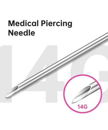 Gospire 30 pcs 14G Piercing Needles | Stainless Steel Disposable Body Piercing Supplies - Buy Online on GoSupps.com