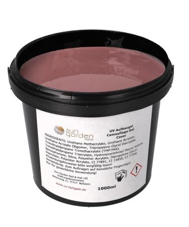 UV Cover Gel 1000 ml Builder Gel Make Up 1 liter nail gel gel nails nude nail modeling