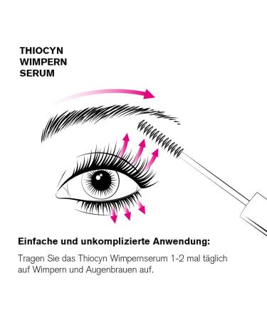 Thiocyn Eyelash & Eyebrow Serum 8ml | Hormone-Free | Stimulates Natural Growth | Stronger Lashes & Denser Brows | Made in Germany - Buy Online on GoSupps.com