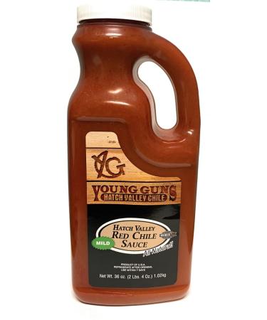 Young Guns Hatch Valley Red Chile Sauce (Mild), 36 Oz.