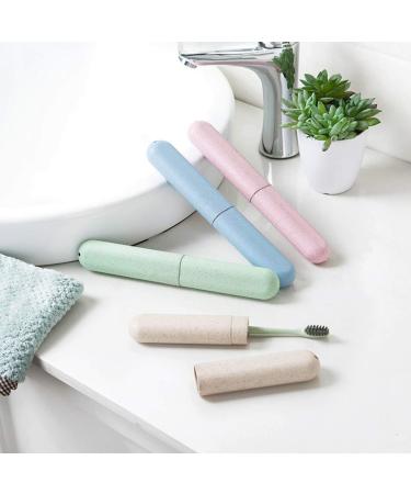 Travel Toothbrush Case - 10 Pack Portable Storage Box for Travel & Camping | Assorted Color Toothbrush Holders - Buy Online on GoSupps.com