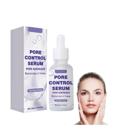 Pore refining serum facial serum reduces dark spots shrinks pores and improves skin tone the serum against excess oil the serum reduces pores