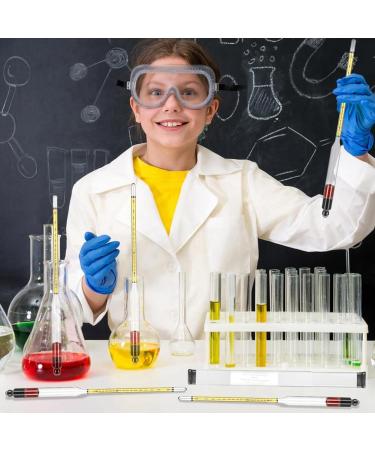 Loufy 4Pcs Hydrometer Alcohol Set Kit Alcohol Meter Set for Distilling Alcohol 0-200 Proof & 0-100 Tralle Specific Hydrometer - Buy Online on GoSupps.com