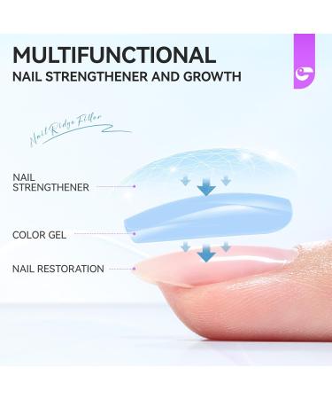 Gelike ec Nail hardener growth nail groove filler blue - Buy Online on GoSupps.com