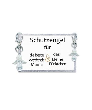 Guardian angel keychain gift for the best expectant mom and the dot fortunate lucky charm pregnancy baby on the go