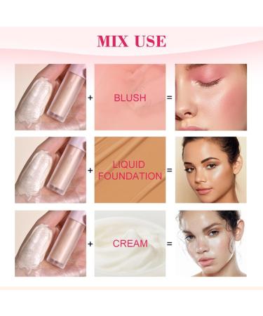 Liquid Highlighter Liquid Highlighter Face Highlighter Long Lasting and Smooth Liquid Highlighter for Body Water Resistant & Permanent Face Highlighter Cheekbone - Buy Online on GoSupps.com