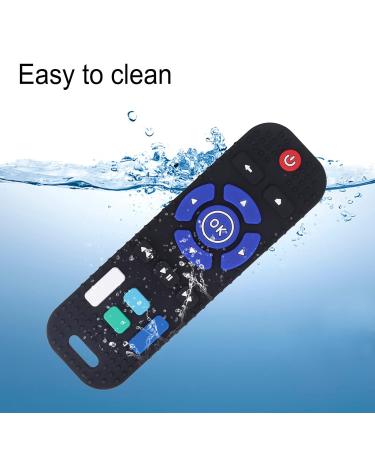 Silicone TV Control Teething Toy for Babies - Educational & Safe Cartoon Texture - Black - Buy Online on GoSupps.com