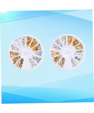 Beavorty 2 Boxes rivets for metal nail art goldendoodle ornament Gold Metal Nail Studs nails jewelry art decoration metal decor nail rivets studs nails rhinestones charm 3d - Buy Online on GoSupps.com