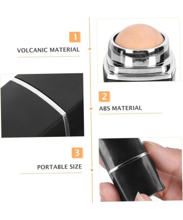 Beatifufu 1pc Facial Oil Absorbing Ball Facial Massager Oil Absorbing Roller Facial Oil Control Tool Makeup 5x2.8cm Black - Buy Online on GoSupps.com