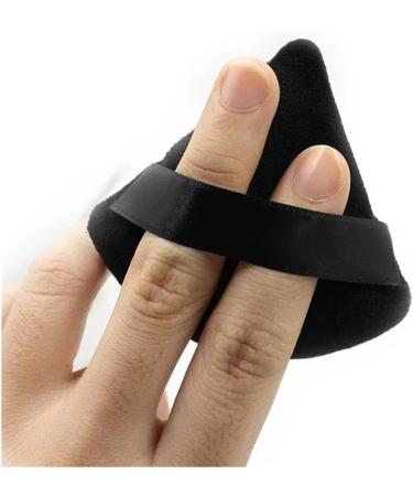 1-12Pcs Triangle Velvet Powder Puff Flours Mini Face Makeup Sponge Cosmetics Soft Cotton Face Powder Puff Lightweight Washable (Color : 6Pcs-Black) - Buy Online on GoSupps.com