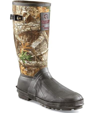 Guide Gear Men's 15 Camo Hunting Insulated Rubber Boots - Waterproof, 400-gram, Realtree Edge - Size 11 - Buy Online on GoSupps.com