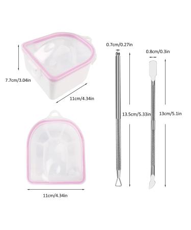 3-in-1 Professional Nail Soaking Bowl for Acrylic Nails - Gel Polish Remover & Cuticle Care Set - Salon-Quality Manicure at Home - Universal Pink Bowl - Buy Online on GoSupps.com