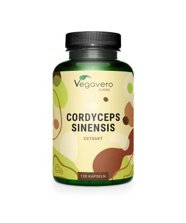 Cordyceps Sinensis Vegavero | Mushroom Extract Powder | 120 Capsules (4-Month Supply) | NO Additives Lab-Tested | Vegan