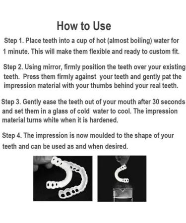 FCcassiel 2 PCS Fake Teeth Set - Upper & Lower Silica Gel Braces for Natural Shaping - Multicolor - Buy Online on GoSupps.com