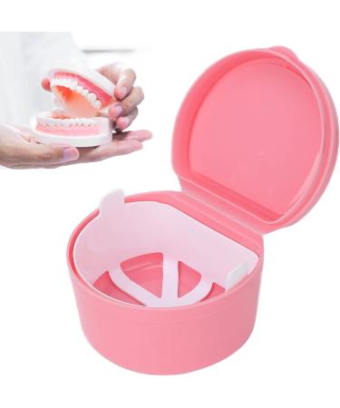 Buy 2Pcs Pink Denture Holder Case - Portable Partial Mouth Guard Container & Orthodontic Storage Box - Buy Online on GoSupps.com