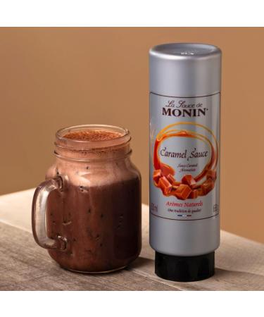 Premium Caramel sauce | 2 x Monin Caramel Sauce 500ml for Mochas Coffee Chocolate Dessert Sauce ice cream topping and more - Buy Online on GoSupps.com