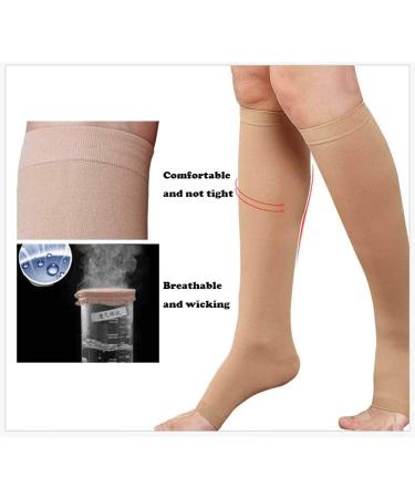 Premium 30-40 mmHg Medical Compression Calf Stockings - Varicose Vein Recovery Socks for Travel & Sports (2 Pairs Wrap Foot XL) - Buy Online on GoSupps.com
