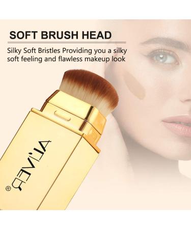 Color Changing Foundation Stick and Concealer with Brush - Full Coverage for Dark Circles, Pores, Acne Marks, and Fine Lines - Waterproof and Sweatproof - Perfect for Creating Nude Makeup - Buy Online on GoSupps.com