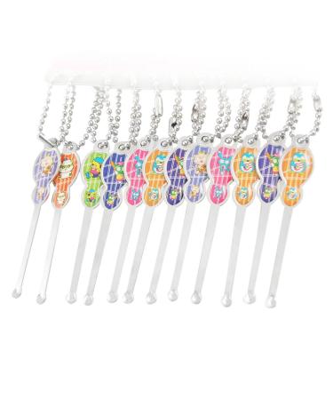 Qtqgoitem Flower Carved Silver Tone Ear Wax Remover Cleaner Earpicks 12 Pcs (Model: c17 d19 d5f 835 69a)