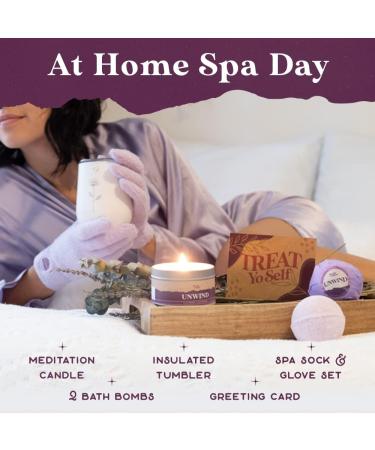 Purple Canyon Spa Gift Box for Women - Relaxing Lavender Stress Relief | All Natural | 6 Piece Set - Buy Online on GoSupps.com