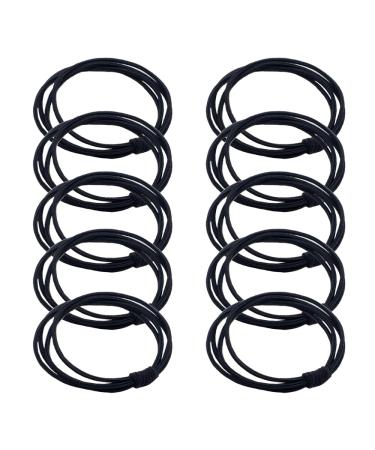 SURALIN 10 Pieces Women Hair Elastics Elastic Hair Bands for Women Hair Braided Hair Without Pulling Or Damaging The Ponytail Holder