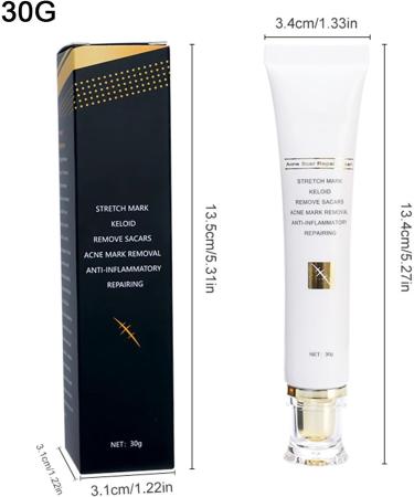  G n rique Body Scar Cream | 30g Non-Greasy Moisturizer - Smoothing Cream for Skin and Scars for Cheeks Arms Hands Neck Teenagers Adults Women Men and Seniors - Buy Online on GoSupps.com