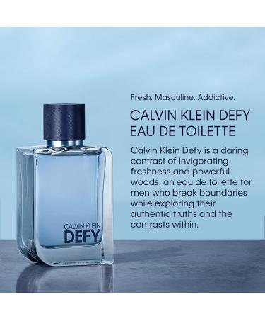 Calvin Klein Defy Eau de Toilette Woody Men's Cologne With Notes of Bergamot Oil Lavender Absolute & Vetiver Oil Long Lasting Fragrance 3.3 Fl Oz (Pack of 1) - Buy Online on GoSupps.com