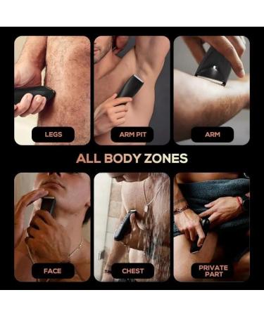 Shop Electric Groin Hair Trimmer - Waterproof Rechargeable & Safe Ceramic Heads for Men - Buy Online on GoSupps.com