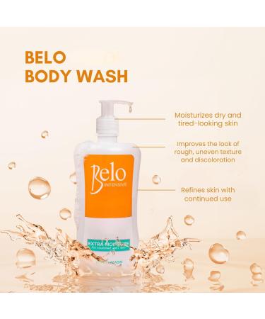 Belo Essentials Intensive Body Wash Hydrating Cleanser with Glycerin Smooth Lather Daily Shower Gel for Even Tone Skincare - 475ml - Buy Online on GoSupps.com