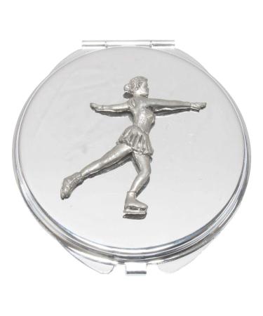 Ice Skater Compact Mirror Handbag Gift With Free Engraving 196