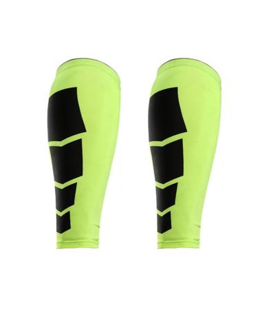 Elonglin unisex compression leglings legs legs calf compression stockings without foot calf bandage relaxation sport relief of calf pain varicose veins 1 pair of green XL weight & gt 75 kg