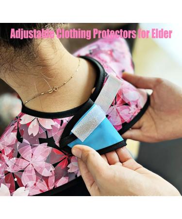 Adult Bibs for Eating with Crumb Catcher Washable Adjustable Clothing Protectors for Elderly Reusable Aldults Feeding Bibs - Buy Online on GoSupps.com