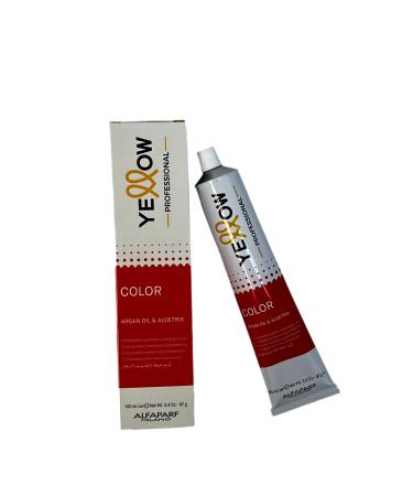 Permanent cosmetic paint 5 cool cold cage Yellow Color Argan Oil & Aloetrix 100 ml Alfaparf Group