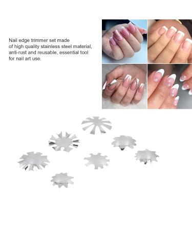 French Smile Line Cutter - Easy Nail Manicure Edge Trimmer for Professionals & Beginners | A-G Silver - Ideal for Nail Studios Schools & Home Use - Buy Online on GoSupps.com