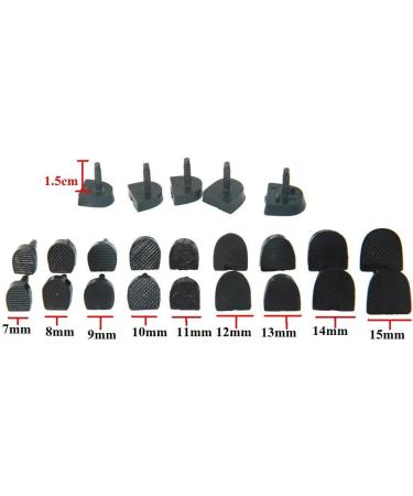 9 Pairs Heel Tip Replacement Dowels, Sizes 7mm-15mm - Men and Women - Buy Online on GoSupps.com