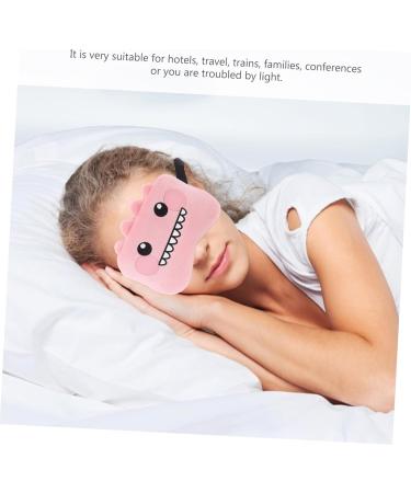 De Sommeil Yeux Motif Cartoon Dinosaure Rose De Nuit L ger Et Doux En Tissu Bandeau lastique Pour Confort Voyage H tel Et Sieste Unisexe Adulte - Buy Online on GoSupps.com