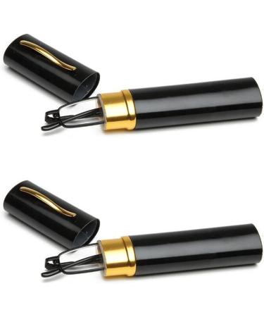 Viseng Slim Mini Metal Reading Glasses - 2 Pairs Lightweight Portable Readers + Case - Black 1.0 Diopters - Buy Online on GoSupps.com