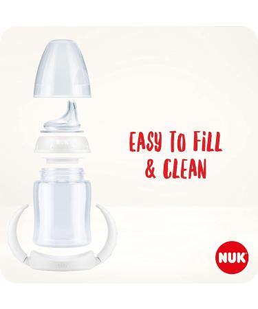 NUK Learner Cup 125ml Stainless Steel - Anti-Colic, Leak-Proof, BPA-Free | 6-18 Months | Pink - Buy Online on GoSupps.com
