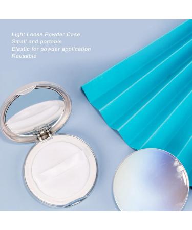 Portable Empty Powder Box Loose Powder Box With Puff Refillable Powder Box Empty Powder Box Empty Powder Box With Powder Puff Box With Compact Mirror and Elastic Mesh Filter - Buy Online on GoSupps.com