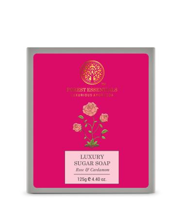 Forest Essentials Luxury Sugar Soap - Rose & Cardamom 125g
