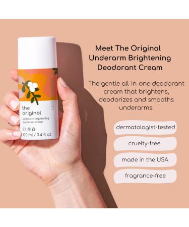 Forgotten Skincare Underarm Brightening Deodorant Cream | Dark Underarms Treatment, Body Odor Eliminator, Ingrown Hair Solution | Vitamin C & Salicylic Acid for Women & Men - Buy Online on GoSupps.com