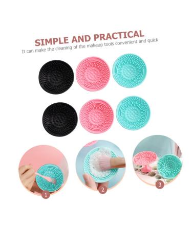 Beaupretty 30 Pcs Silicone Makeup Brush Cleaner Mat | Cosmetic Brush Cleaning Pad for Flawless Makeup Application | Beauty Tools for Effortless Cleansing - Buy Online on GoSupps.com