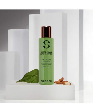 CIRCCELL Geothermal Clay Cleanser - Hydrating Detox Facial Wash & Mask with Arctic Clay & Essential Oils for All Skin Types - International Shipping Available - Buy Online on GoSupps.com