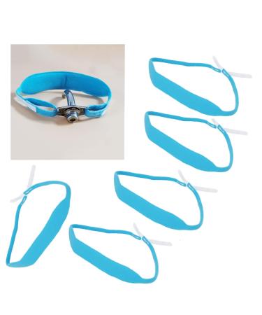Tracheostomy Tube Holder Reusable Trach Strap Hook and Loop Tracheostomy Ties Tracheostomy Supplies for Post Neck Surgery(5 pcs)