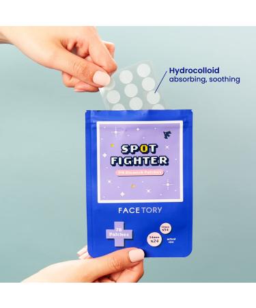 FaceTory Spot Fighter Acne Blemish Patches (150 Count) | Hydrocolloid Day & Night Patches for Acne Spot Treatment - 2 Sizes | AM & PM Assortment - Buy Online on GoSupps.com