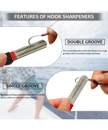 Premium 2-Piece Diamond Fishing Hook Sparkers | Double-Sided Fine File 180/400 Grit | Portable Tool for Saltwater Freshwater & Ice Fishing - Buy Online on GoSupps.com